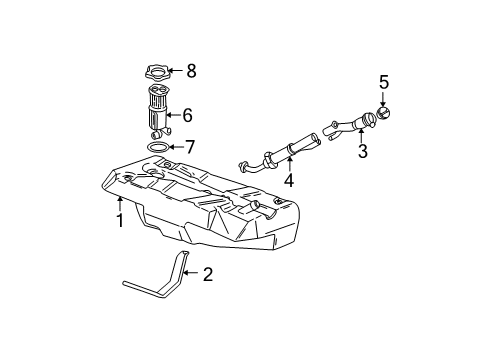 2003 Buick Park Avenue Fuel System Components Diagram