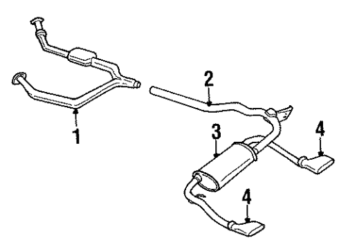 2001 Pontiac Firebird Exhaust Components Diagram