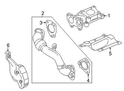 2021 GMC Sierra 2500 HD Turbocharger & Components Diagram 4 - Thumbnail