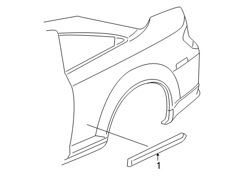 2008 Chevy Cobalt Exterior Trim - Quarter Panel Diagram