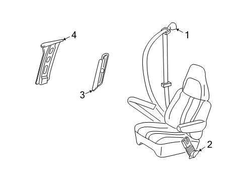 1997 Chevy Express 2500 Seat Belt Diagram