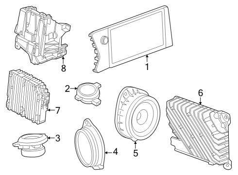 2023 GMC Canyon Sound System Diagram