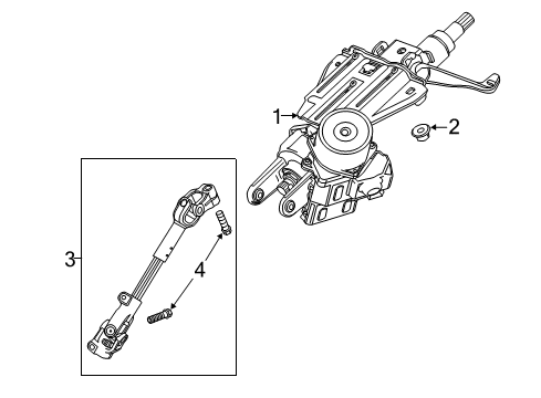 2017 Chevy Sonic Steering Column & Wheel, Steering Gear & Linkage Diagram 2 - Thumbnail