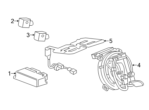 2014 Cadillac SRX Air Bag Components Diagram 2 - Thumbnail