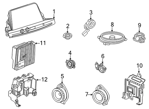 2021 Cadillac CT4 Sound System Diagram