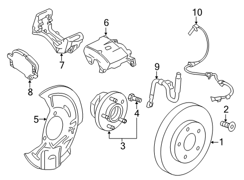 2018 Chevy Malibu Front Brakes Diagram