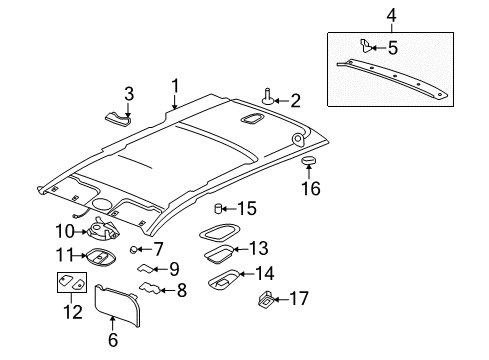 2007 Saturn Vue Sunroof  Diagram 2 - Thumbnail