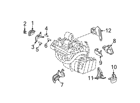 1998 Buick Park Avenue Support Diagram for 25665830