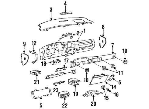 1995 Buick Roadmaster Sunload Sensor Diagram for 16137340
