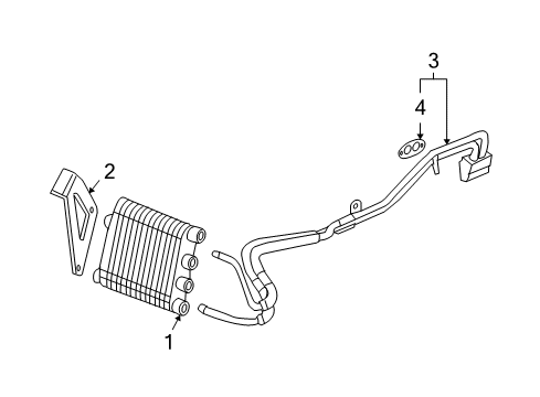 2013 Chevy Corvette Oil Cooler Diagram for 25857216