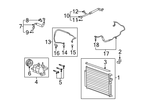 2008 Saturn Vue Compressor Diagram for 19130314
