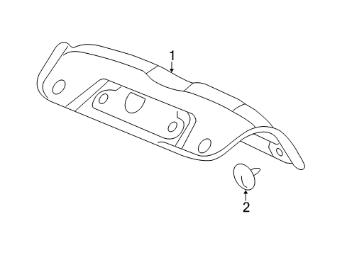 2009 Chevy Cobalt Interior Trim - Trunk Lid Diagram