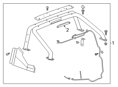 2019 Chevy Silverado 1500 LD Exterior Trim - Pick Up Box Diagram 8 - Thumbnail