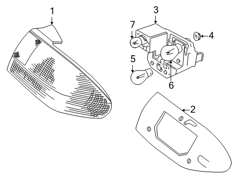 Bulb, Instrument Cluster Warning Diagram for 93190465