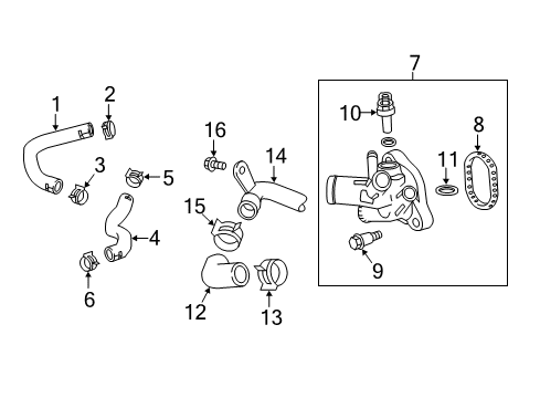 2022 Chevy Spark Hoses & Lines Diagram