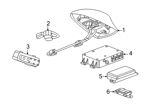 2019 Chevy Impala Communication System Components Diagram