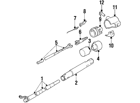 1987 Pontiac Grand Prix Ignition Lock, Electrical Diagram 2 - Thumbnail