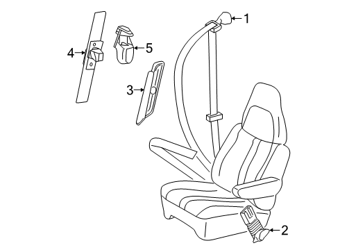 2007 Chevy Express 3500 Front Seat Belts Diagram