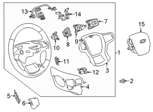 2022 Chevy Tahoe Steering Column & Wheel, Steering Gear & Linkage Diagram 7 - Thumbnail