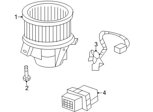 2012 Chevy Traverse Blower Motor & Fan Diagram