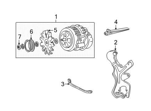 1997 GMC K2500 Alternator Diagram