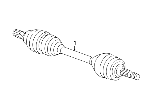 2019 Chevy Cruze Drive Axles - Front Diagram