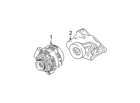 2000 Pontiac Sunfire Alternator Diagram 2 - Thumbnail