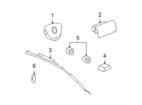 2011 GMC Canyon Air Bag Components Diagram