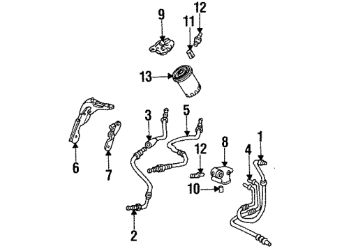 1997 Cadillac DeVille Oil Cooler Diagram