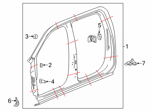 2019 Chevy Silverado 1500 LD Uniside Diagram