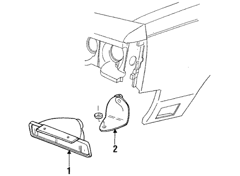 1986 Oldsmobile Custom Cruiser Park Lamps Diagram