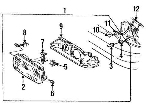 1995 Buick Commercial Chassis Headlamps Diagram