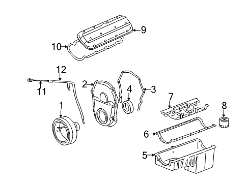 2003 Chevy Avalanche 2500 Oil Filter Diagram for 89028862