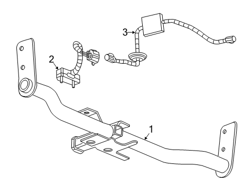 2016 GMC Terrain Trailer Hitch Components Diagram