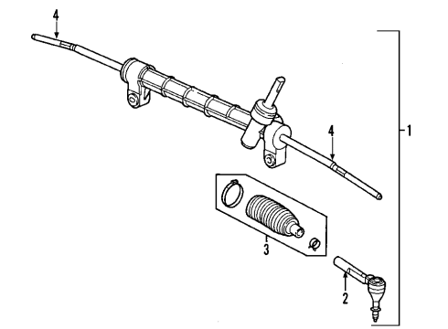 2008 Saturn Vue P/S Pump & Hoses, Steering Gear & Linkage Diagram 4 - Thumbnail