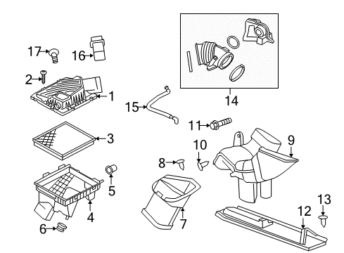 2016 Buick LaCrosse Air Intake Diagram