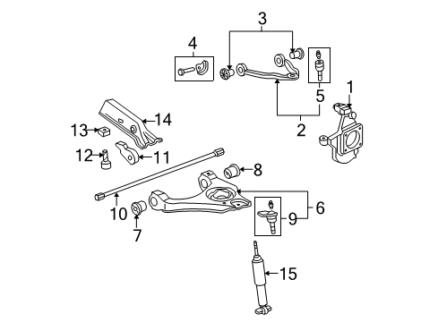 2013 Chevy Suburban 2500 Shock Absorber Diagram for 20951274