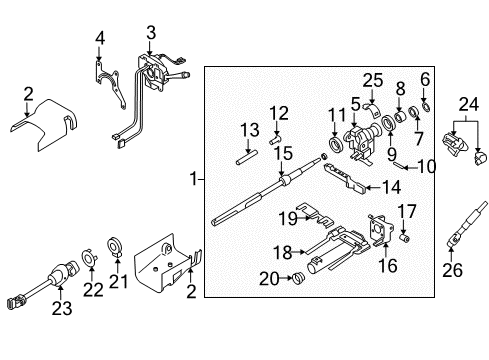 2007 Hummer H3 Ignition Switch Diagram for 15795324