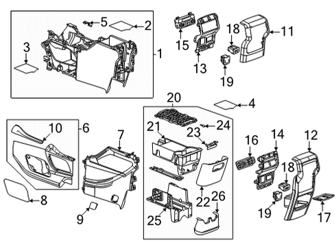2023 GMC Acadia Plate Bumper, Passenger Side Diagram for 15683368