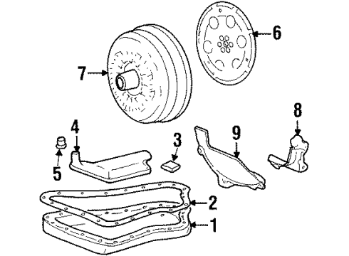 1997 Pontiac Grand Prix Torque Converter Diagram for 8690936