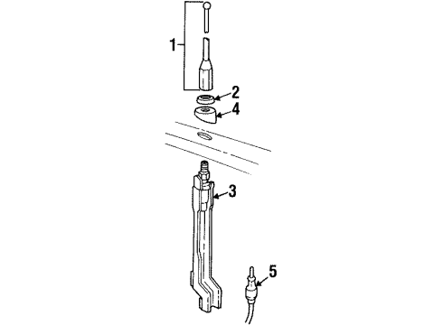 1994 Pontiac Bonneville Antenna & Radio Diagram