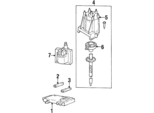 1993 GMC K2500 Distributor Diagram
