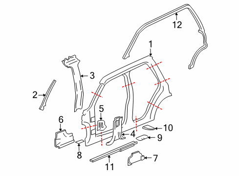 2005 Buick Rainier Uniside Diagram