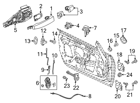 2017 Buick Cascada Lock & Hardware Diagram