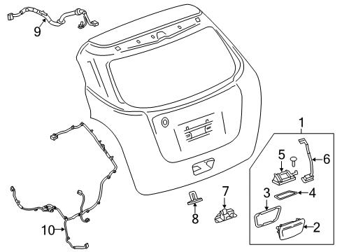 2022 Chevy Trax Lift Gate Diagram