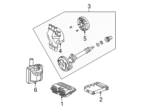 1997 GMC C1500 Distributor Diagram