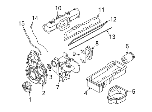 2005 Chevy Silverado 3500 Air Filter Diagram for 19166111