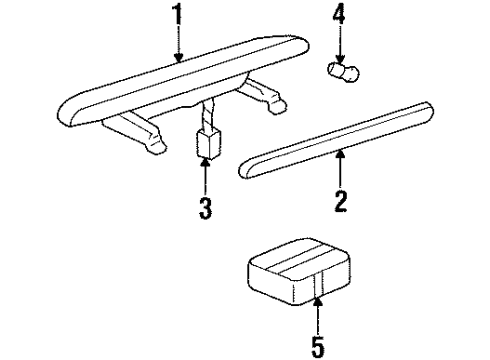 2000 Oldsmobile Intrigue Harness Diagram for 10429625