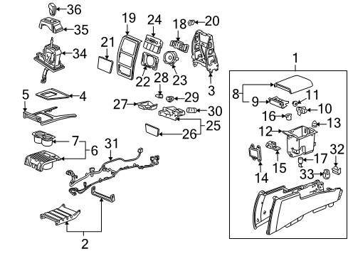 2007 Cadillac STS Auxiliary Heater & A/C Diagram