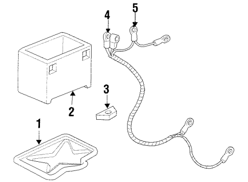 1999 Oldsmobile Intrigue Negative Cable Diagram for 15321238